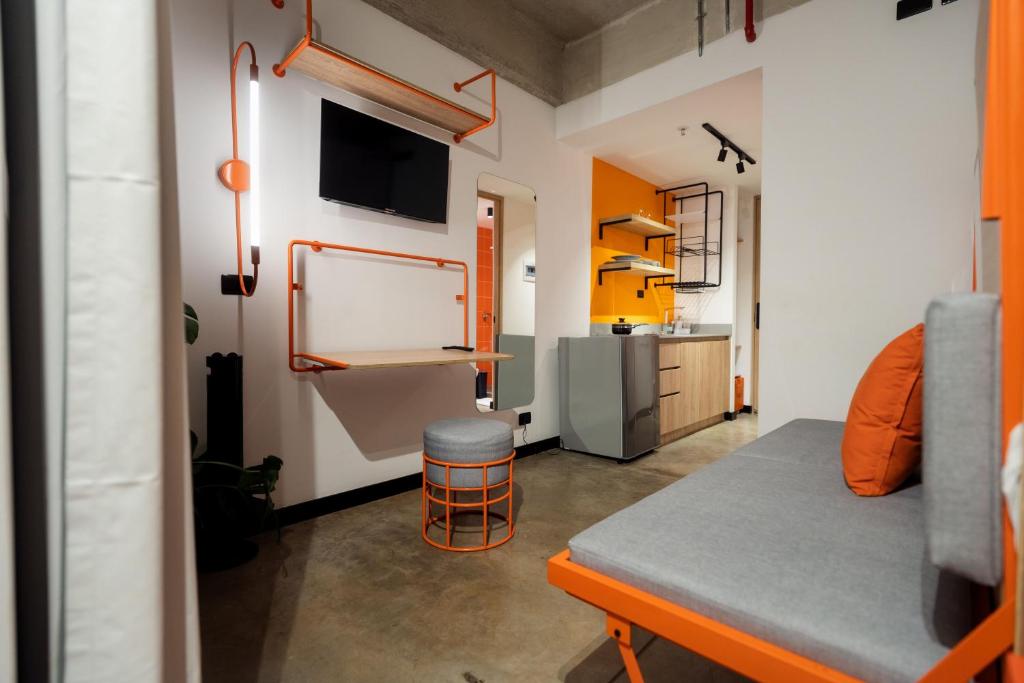 Posezení v ubytování Indie Universe Creative Hotel