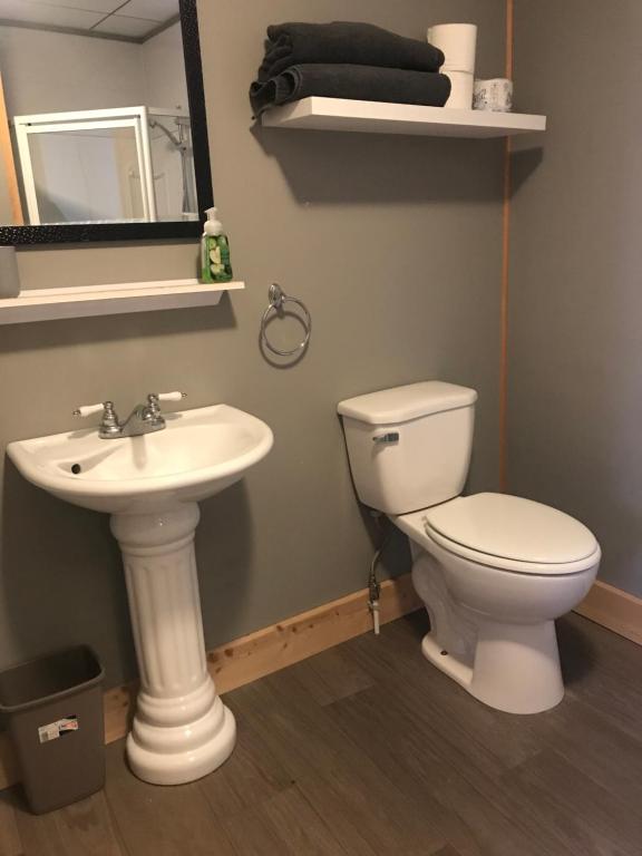 Koupelna v ubytování Loc Appart SPM Chambre d'hôtes 1