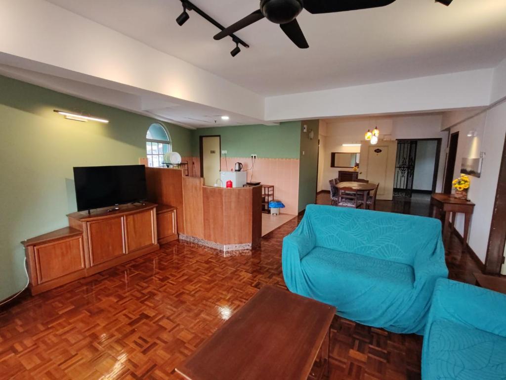 TV a/nebo společenská místnost v ubytování Amy Home Moonlight APARTMENT