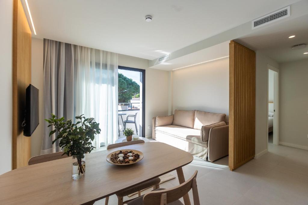 Posezení v ubytování Fels Apartments