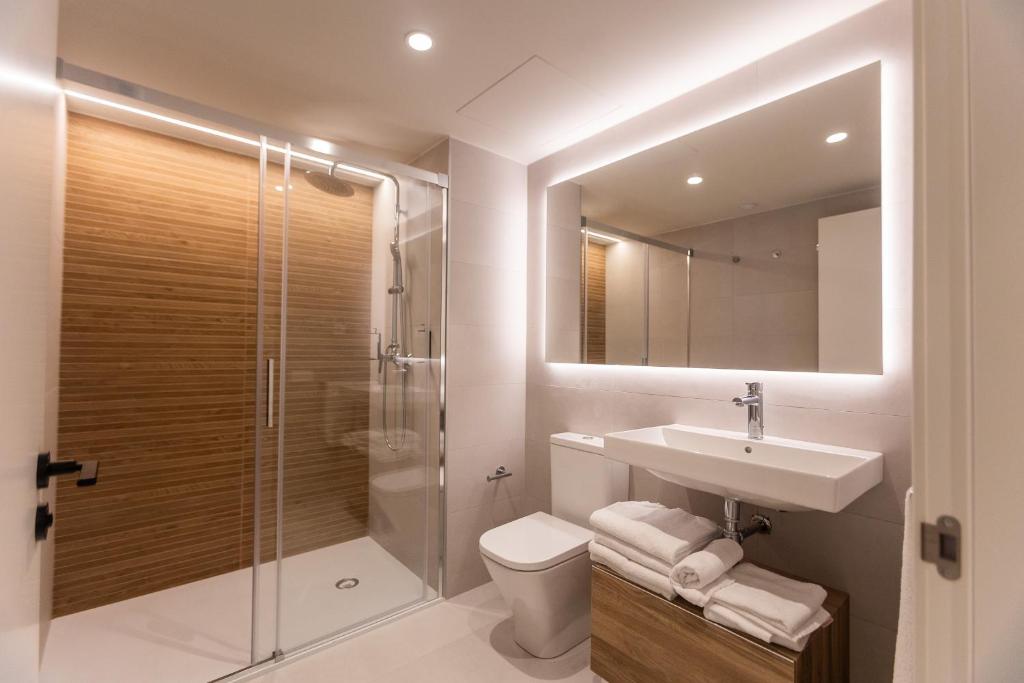 Koupelna v ubytování Fels Apartments