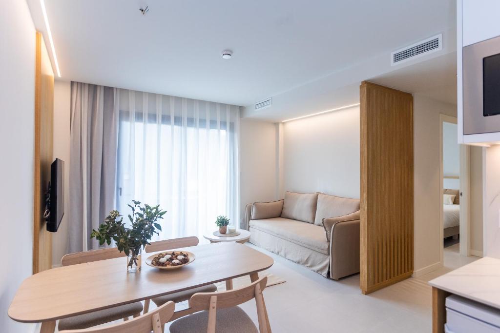 TV a/nebo společenská místnost v ubytování Fels Apartments