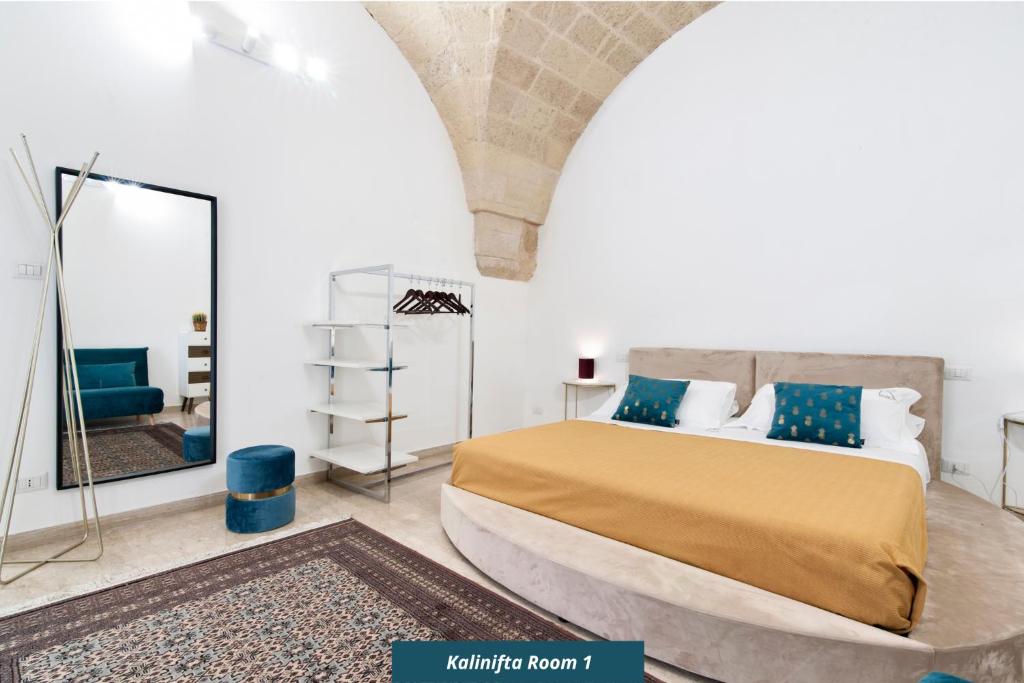 Postel nebo postele na pokoji v ubytování Kalinifta - Lecce Selection