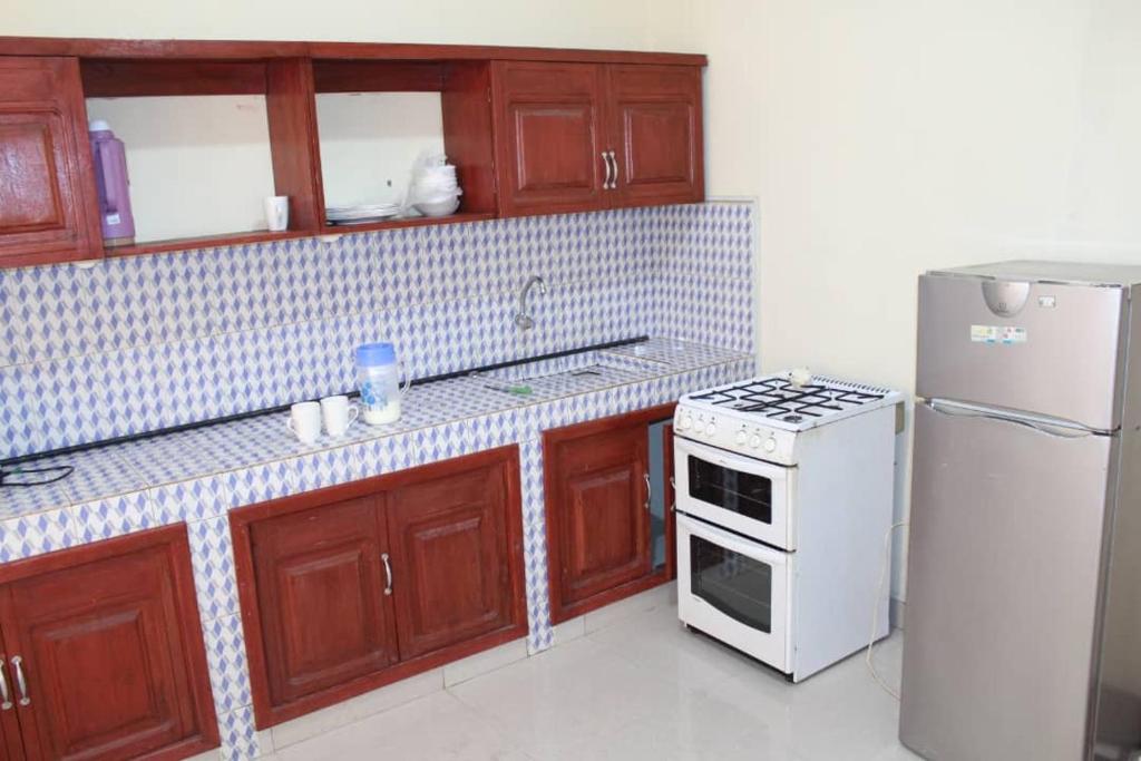Kuchyň nebo kuchyňský kout v ubytování Clayton's place