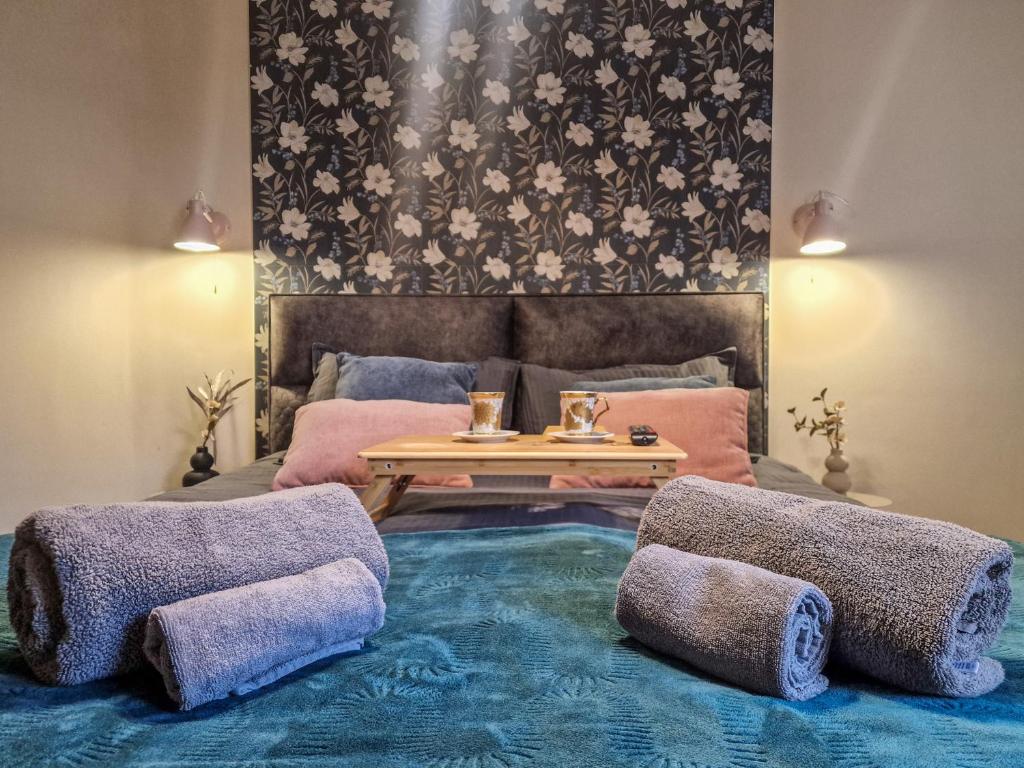Postel nebo postele na pokoji v ubytování Fortuna Light Apartment