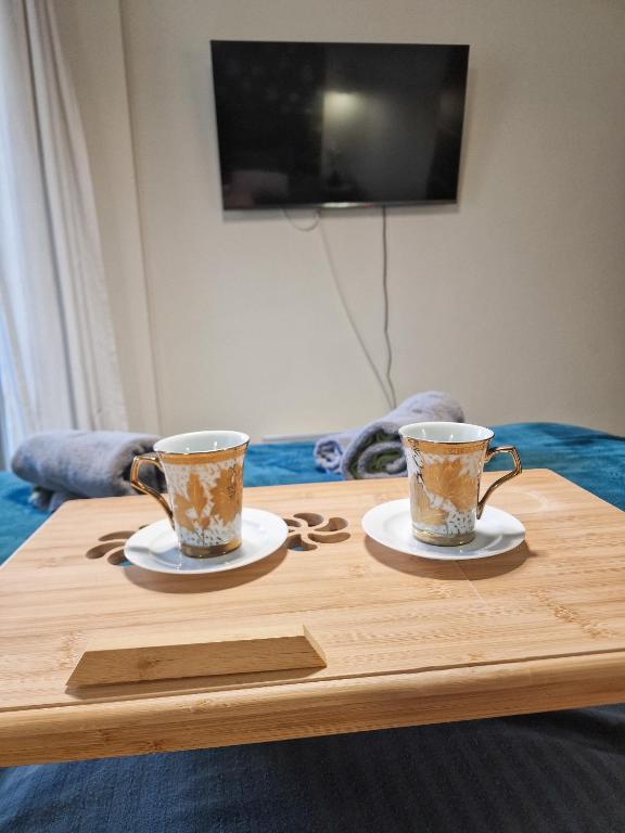 TV a/nebo společenská místnost v ubytování Fortuna Light Apartment