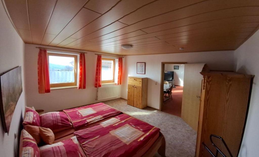 Postel nebo postele na pokoji v ubytování Ferienwohnung Uschkereit