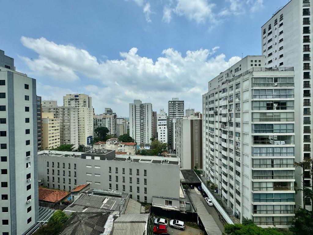 a view of a city with tall buildings at Edição Jardim Paulista in Sao Paulo