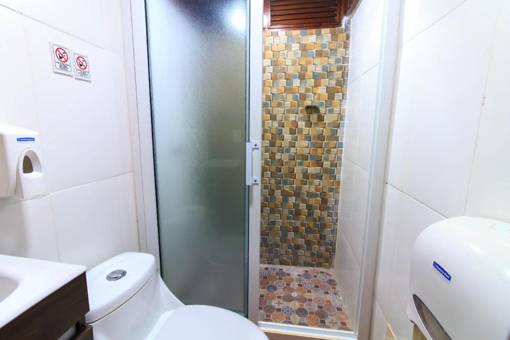 Koupelna v ubytování Casa Lomas