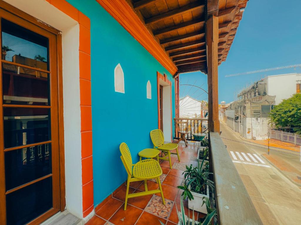 Balkón nebo terasa v ubytování Viajero Cartagena - Getsemaní Hostel