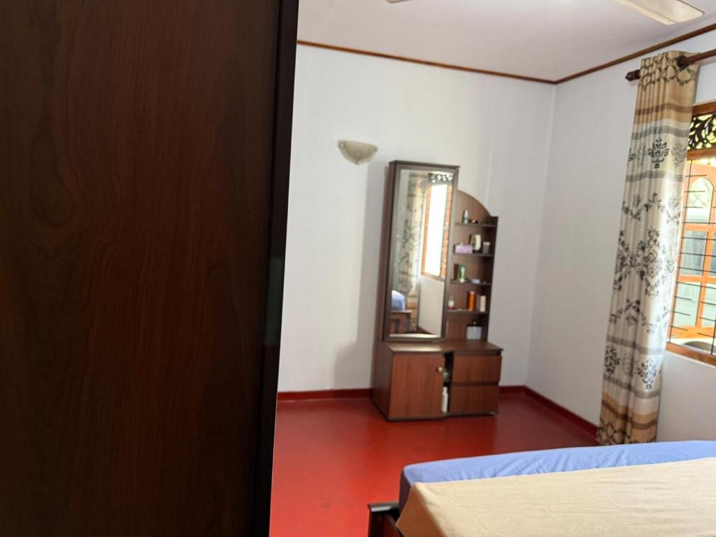 Postel nebo postele na pokoji v ubytování Vistar house