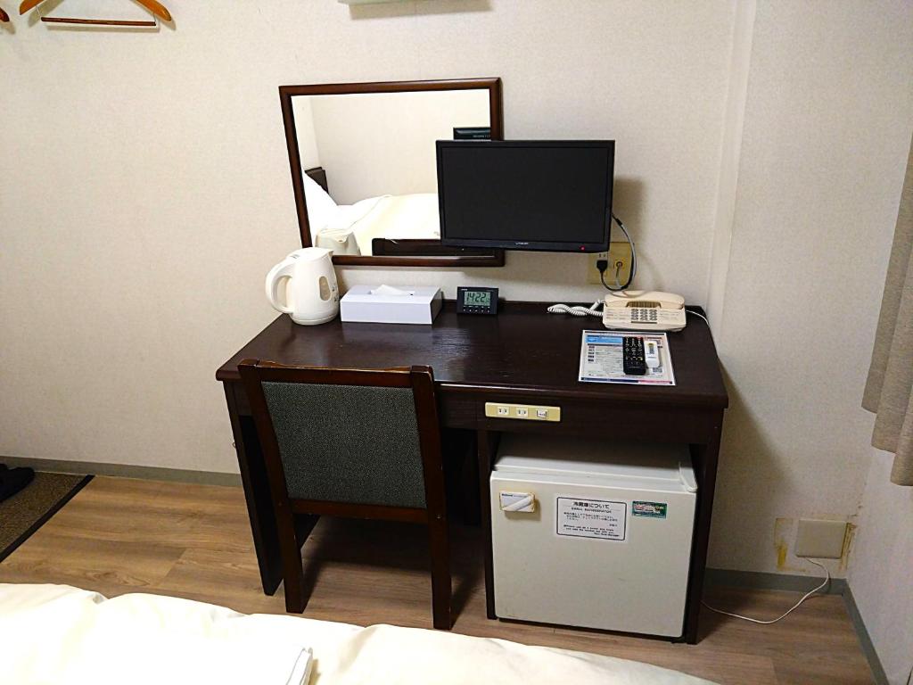 TV a/nebo společenská místnost v ubytování Hotel Crown Hills Toyama