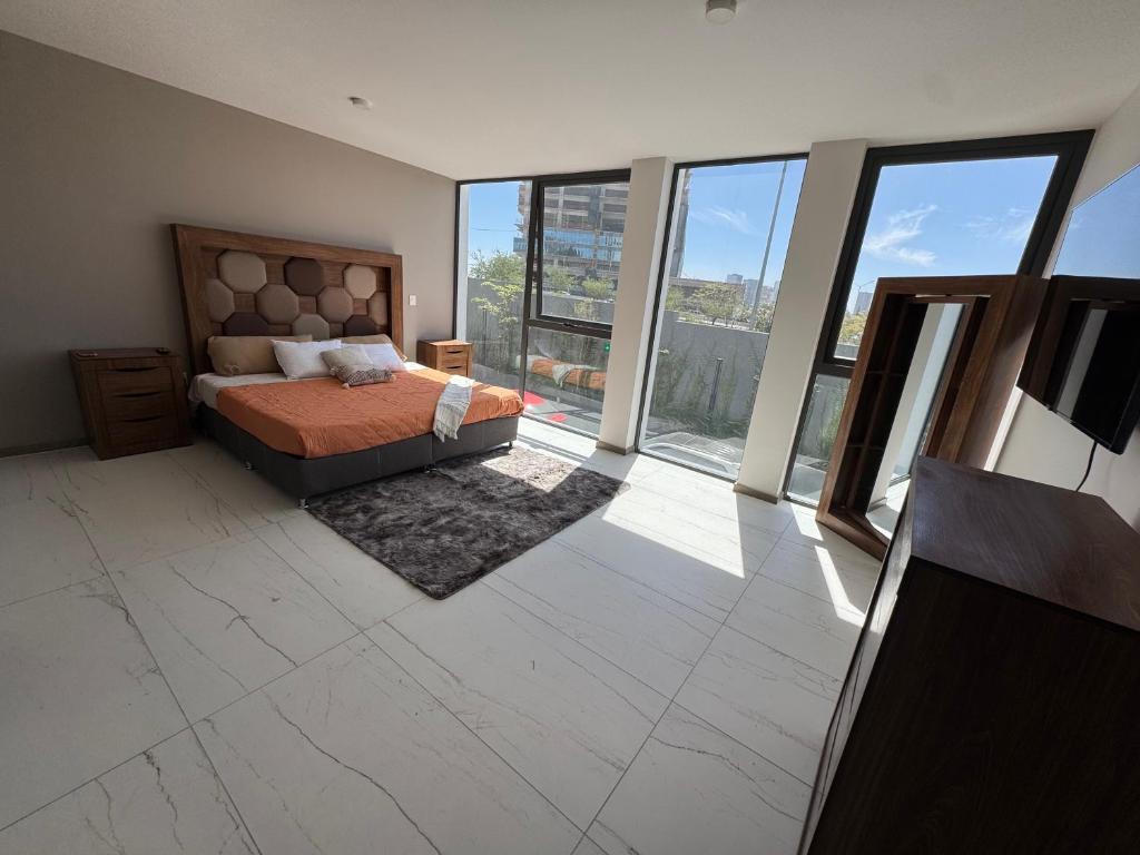 Katil atau katil-katil dalam bilik di Departamento 108 lighthouse andares