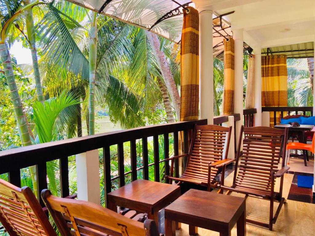 Balkón nebo terasa v ubytování Lake View Villa - Tangalle