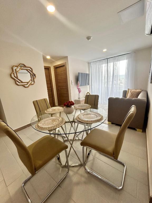 Posezení v ubytování Loft Chic en Cipreses