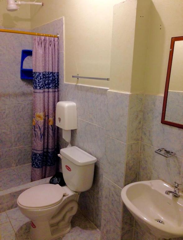 Koupelna v ubytování Hotel MundialCity