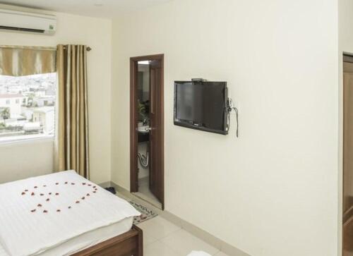 TV a/nebo společenská místnost v ubytování Smile hotel