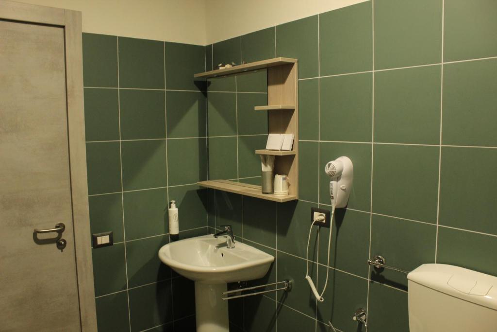 Koupelna v ubytování Volpedo hostel