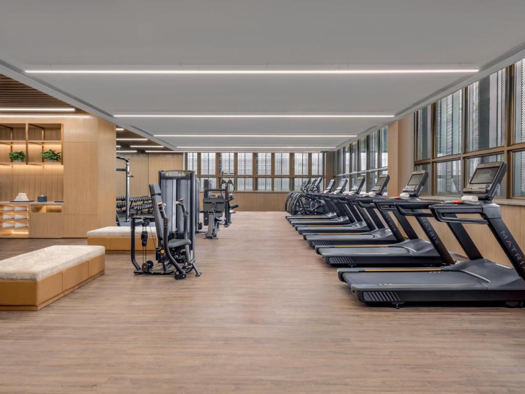 Fitness centrum a/nebo fitness zařízení v ubytování Element Guangzhou Baiyun