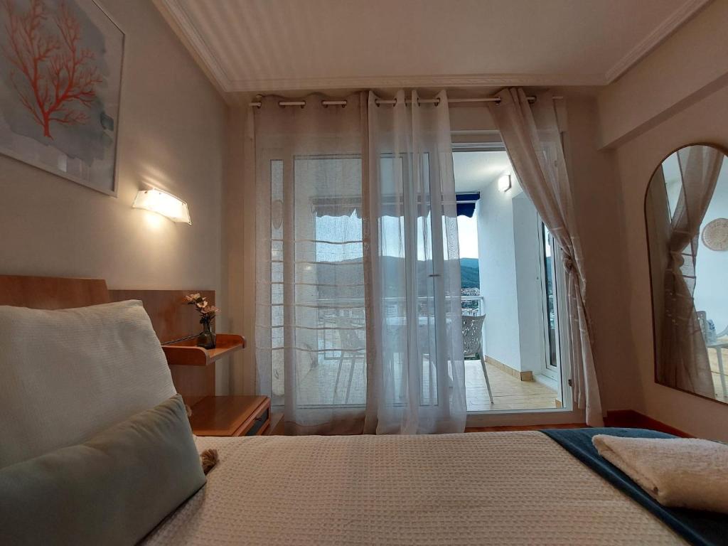 Postel nebo postele na pokoji v ubytování El BALCON DE BAKIO
