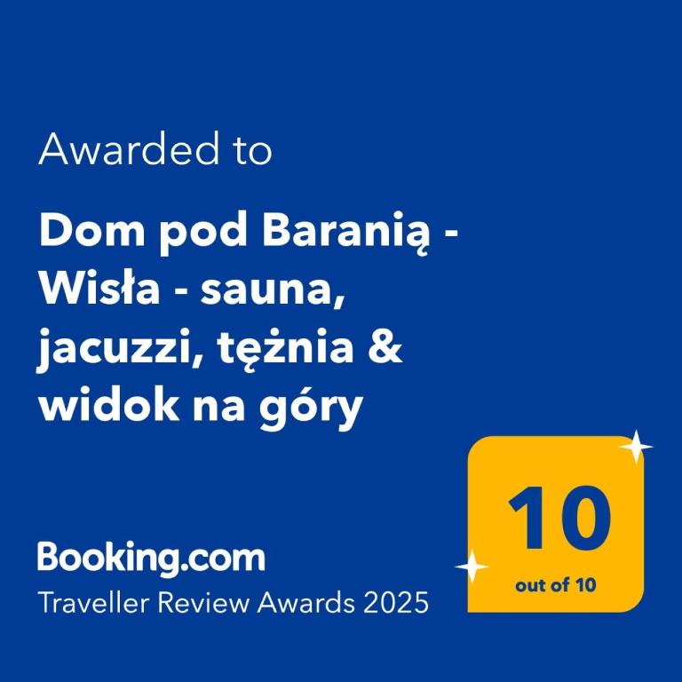 Certifikát, hodnocení, plakát nebo jiný dokument vystavený v ubytování Dom pod Baranią - Wisła - sauna, jacuzzi, tężnia & widok na góry