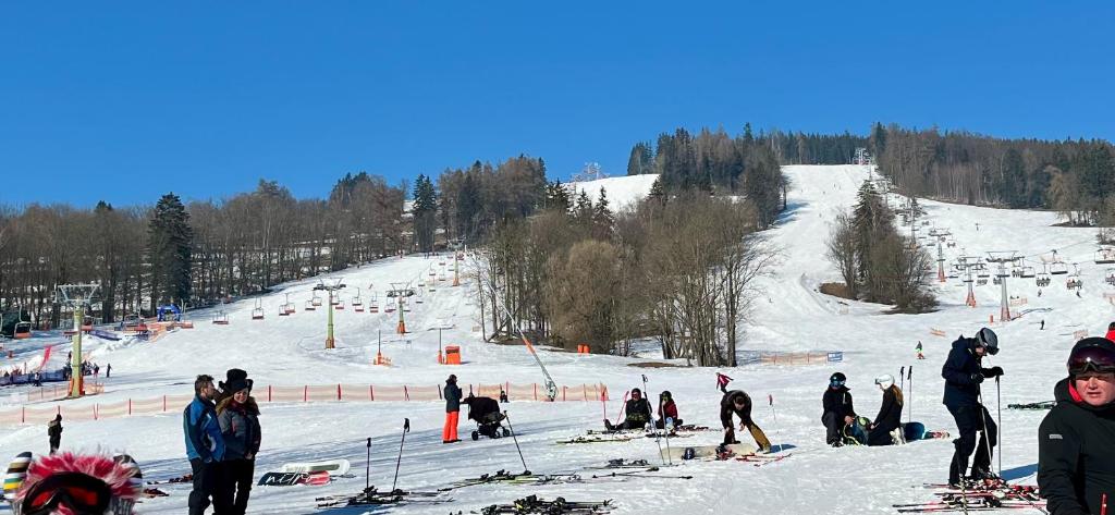 Apartmán Hruška Černý Důl v zimě