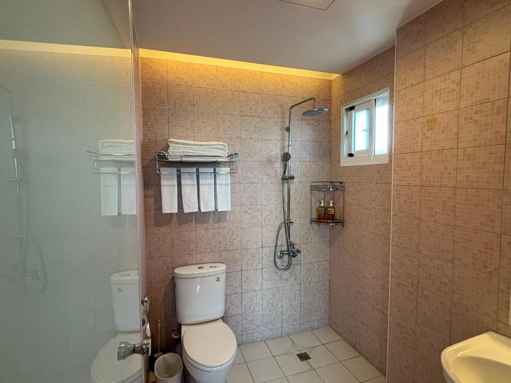 Baðherbergi á Ding Dong Homestay
