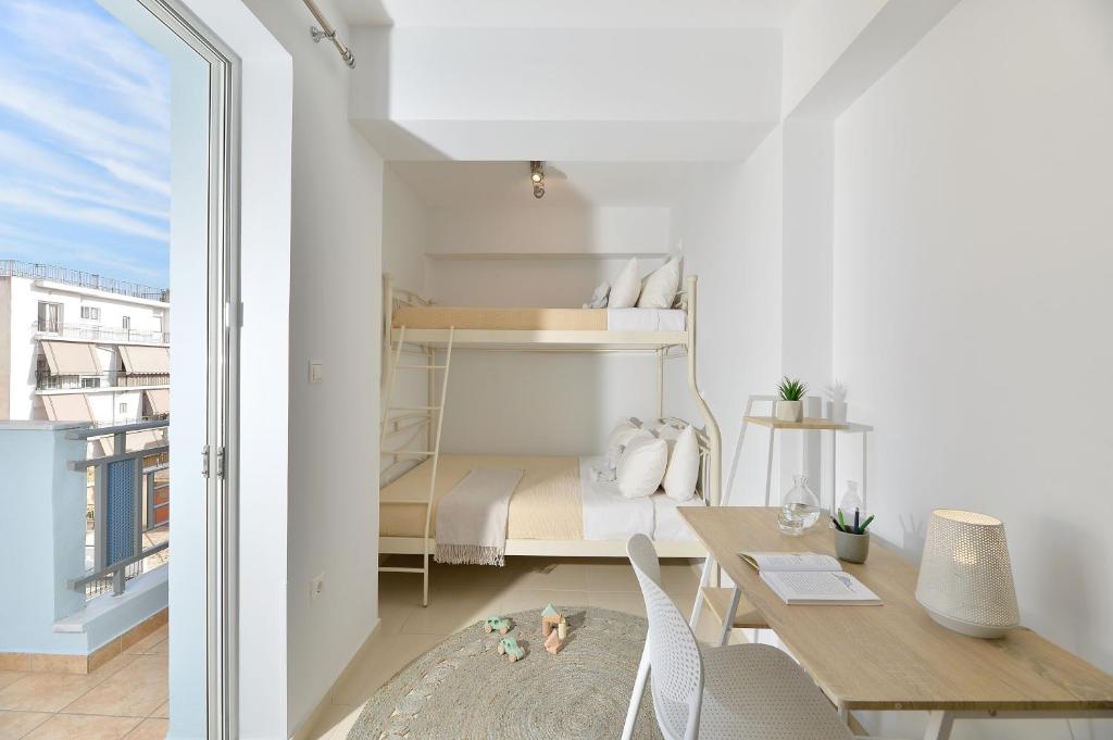 Posteľ alebo postele v izbe v ubytovaní Alekos Apartments 1 - Νetflix & Comfort