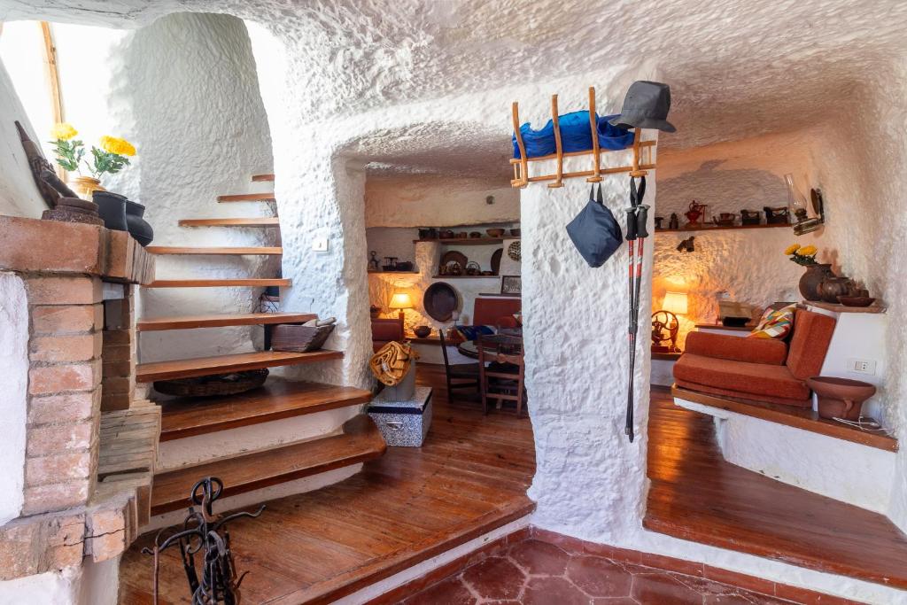 Posezení v ubytování Finca Cuevas La Solana
