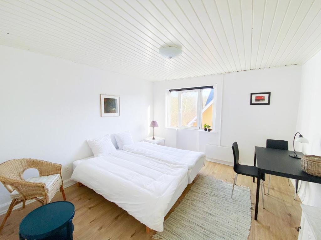 Postel nebo postele na pokoji v ubytování Viborg Guesthouse - Billig Overnatning Viborg
