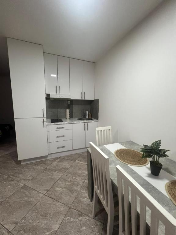 Η κουζίνα ή μικρή κουζίνα στο Aurora apartment