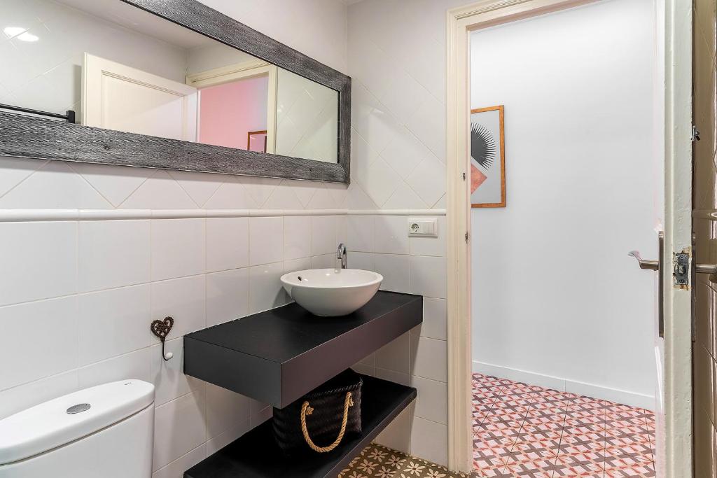 Kúpeľňa v ubytovaní AB Eixample Calabria