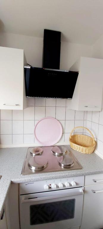 Kuchyň nebo kuchyňský kout v ubytování Ferienwohnung in Radeberg bei Dresden