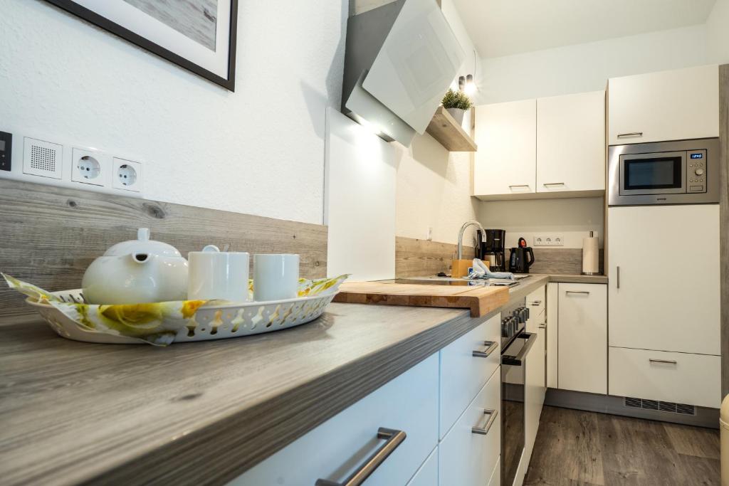 Kuchyň nebo kuchyňský kout v ubytování Residenz Bollwark 223