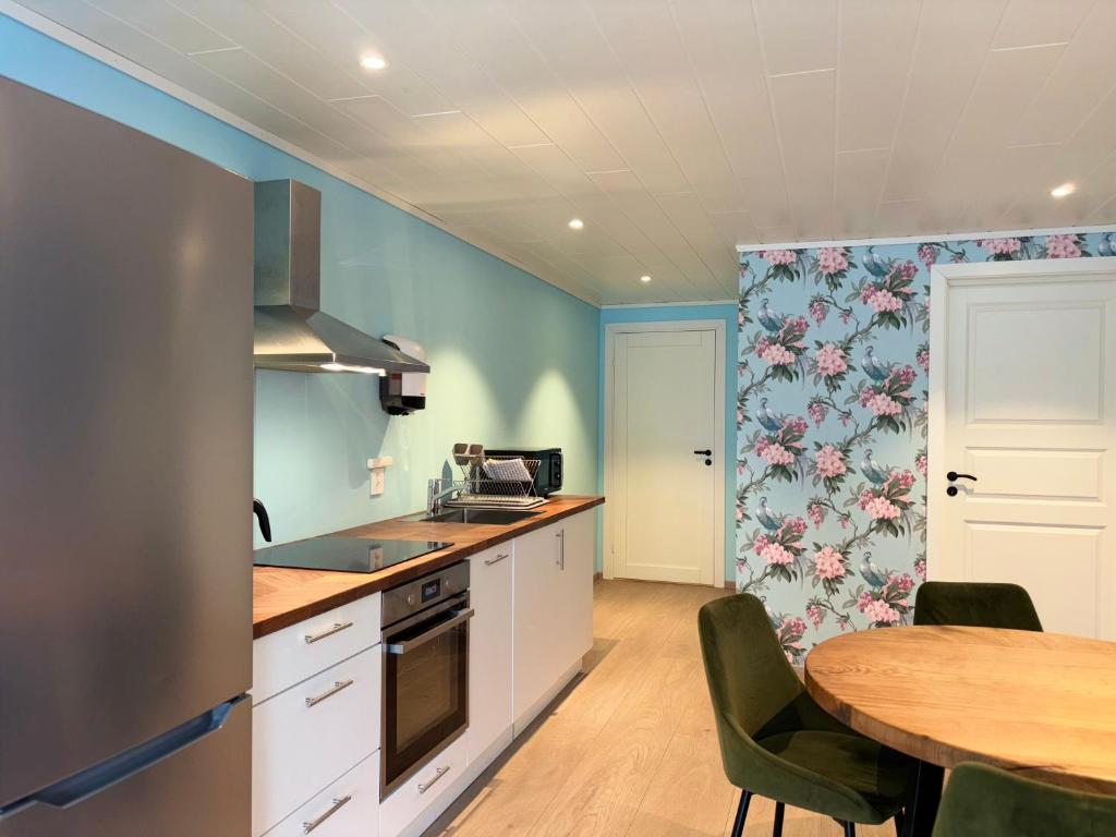 Kuchyň nebo kuchyňský kout v ubytování Winjum Apartments Aurland Stegastein