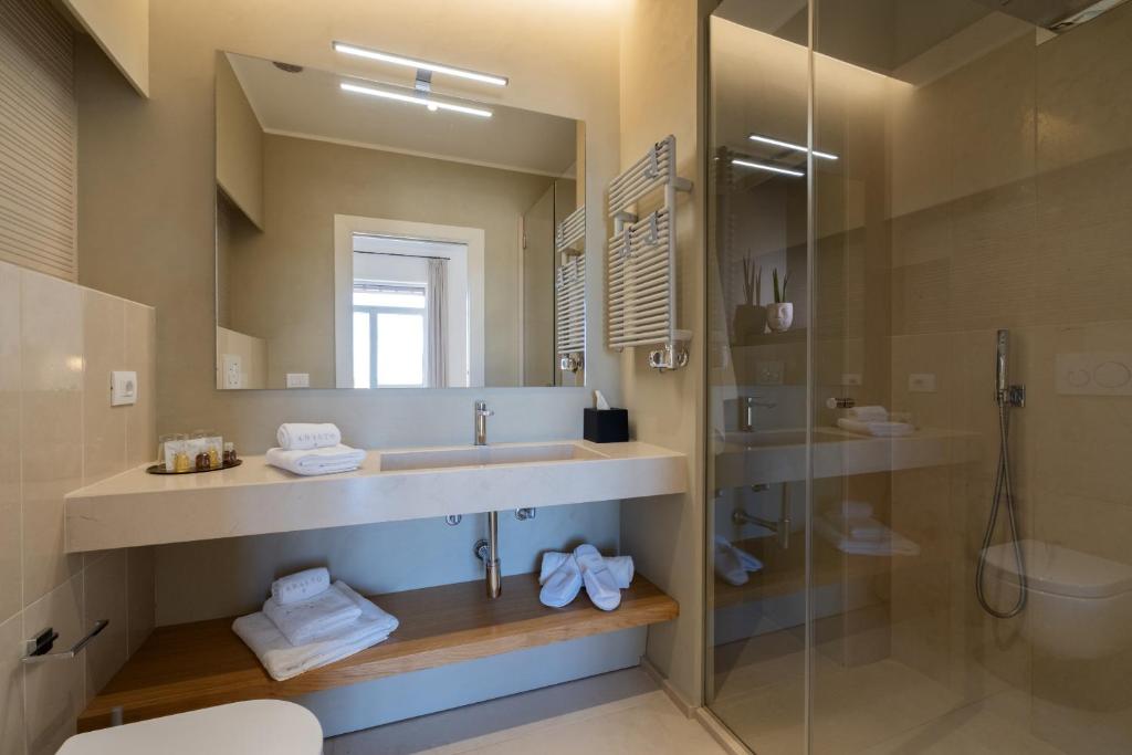 Koupelna v ubytování Abalto Suites & Rooms