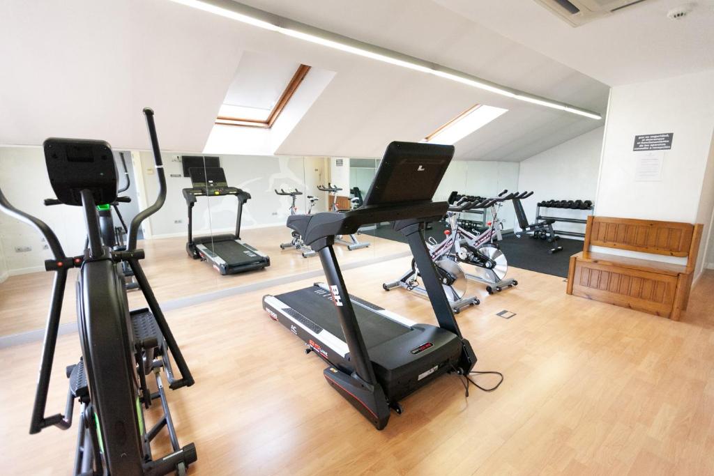 Fitness centrum a/nebo fitness zařízení v ubytování Hotel Alfonso VIII