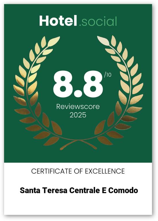 Certifikát, ocenenie alebo iný dokument vystavený v ubytovaní SANTA TERESA CENTRALE e COMODO