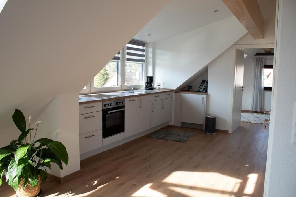 Kuchyň nebo kuchyňský kout v ubytování Ferienwohnung Kurz "Panoramablick"