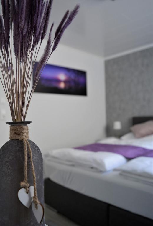 Postel nebo postele na pokoji v ubytování Auszeitoase