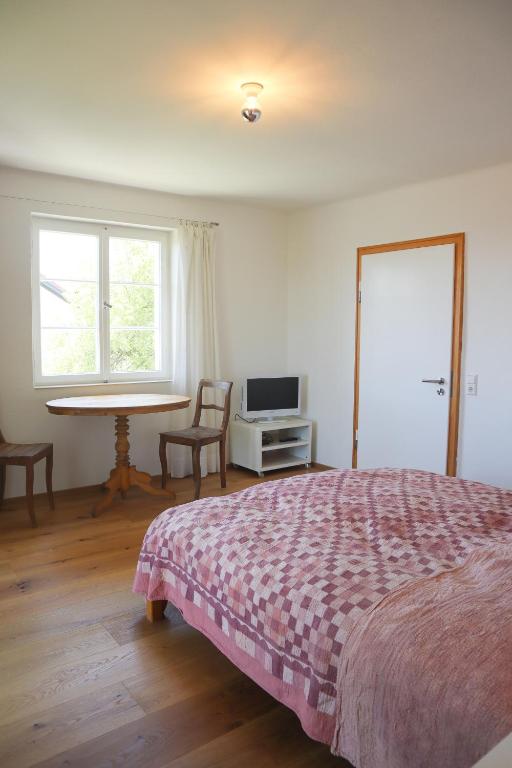 Postel nebo postele na pokoji v ubytování Haus Oskar