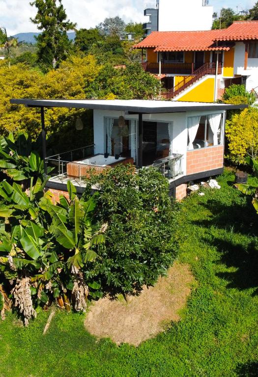 Zahrada ubytování Hotel Campestre Alto lindo en Guatapé