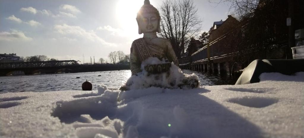 Ferienwohnung Dahme Berlin am Wasser v zimě