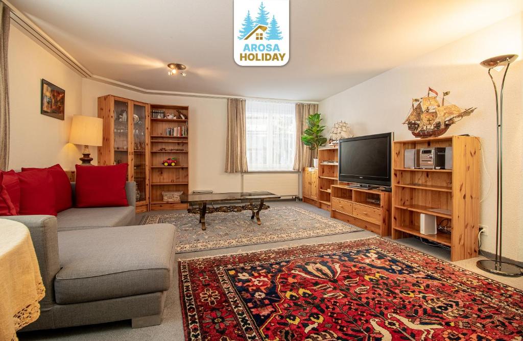 TV a/nebo společenská místnost v ubytování Camana 6 by Arosa Holiday