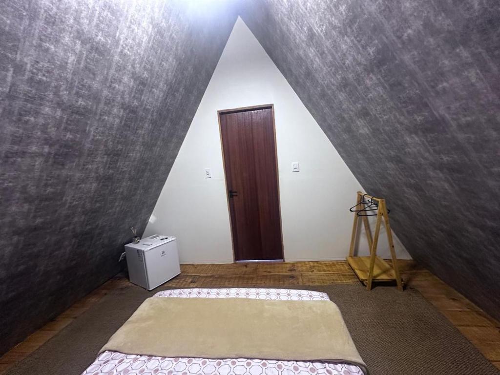 Postel nebo postele na pokoji v ubytování Chalé Beach Paradise em Itacaré
