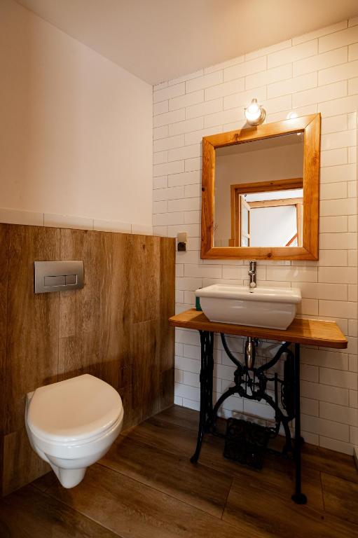 Koupelna v ubytování Apartament Górski u Papierzy Sauna, Jacuzzi, SPA