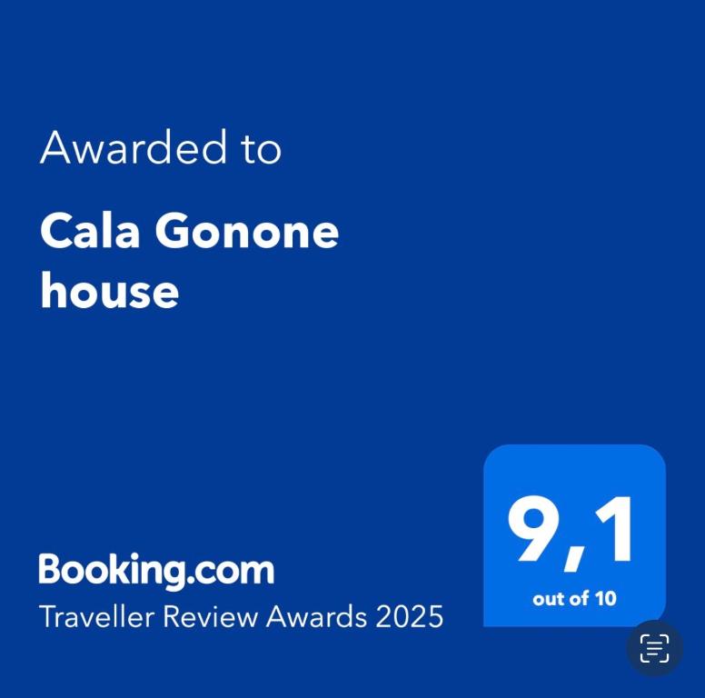 Certifikát, ocenenie alebo iný dokument vystavený v ubytovaní Cala Gonone house