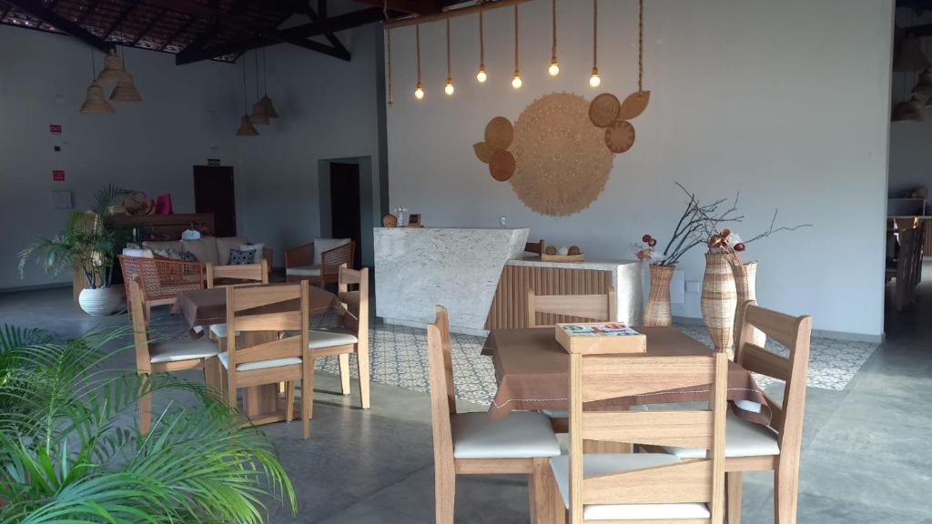 Restaurace v ubytování Pousada Lençóis Eco Villa