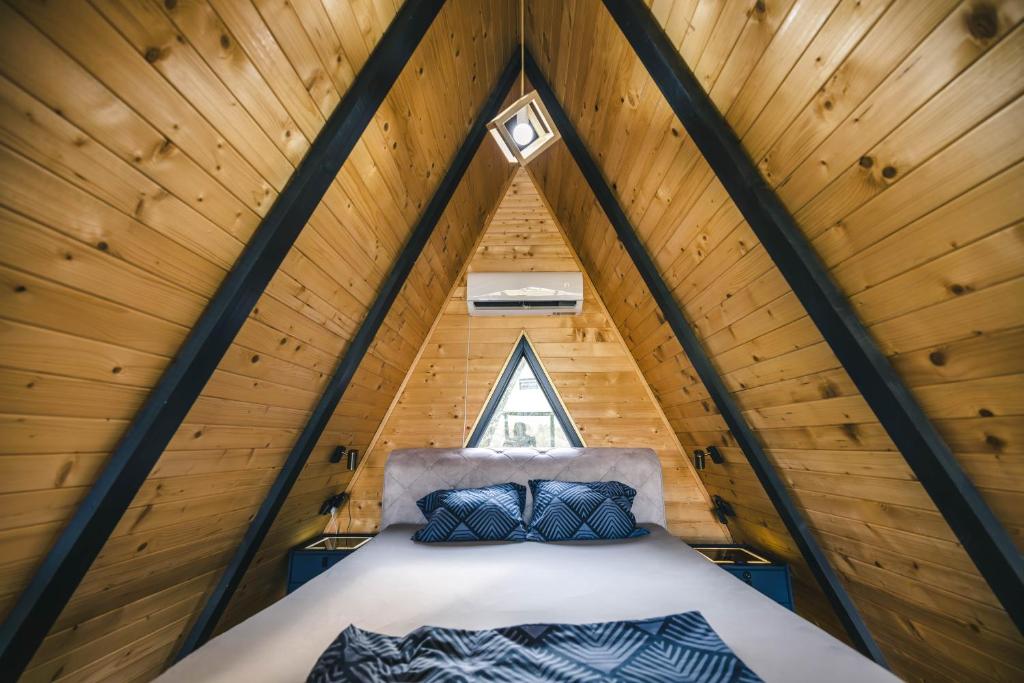 Postel nebo postele na pokoji v ubytování Mountain spa Yin&Yang