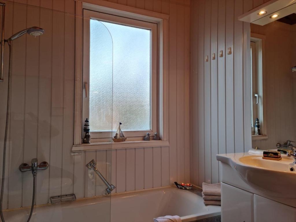 Koupelna v ubytování Ferienhaus Martina